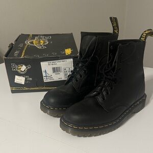 Dr. Martens Black Leather Boots 1460